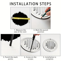 304 Stainless Steel Vent Mesh Cover for Pipe Exhaust Fan
