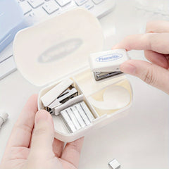 Mini Office Kit: Notebook, Stapler, Hole Puncher, Tape Machine