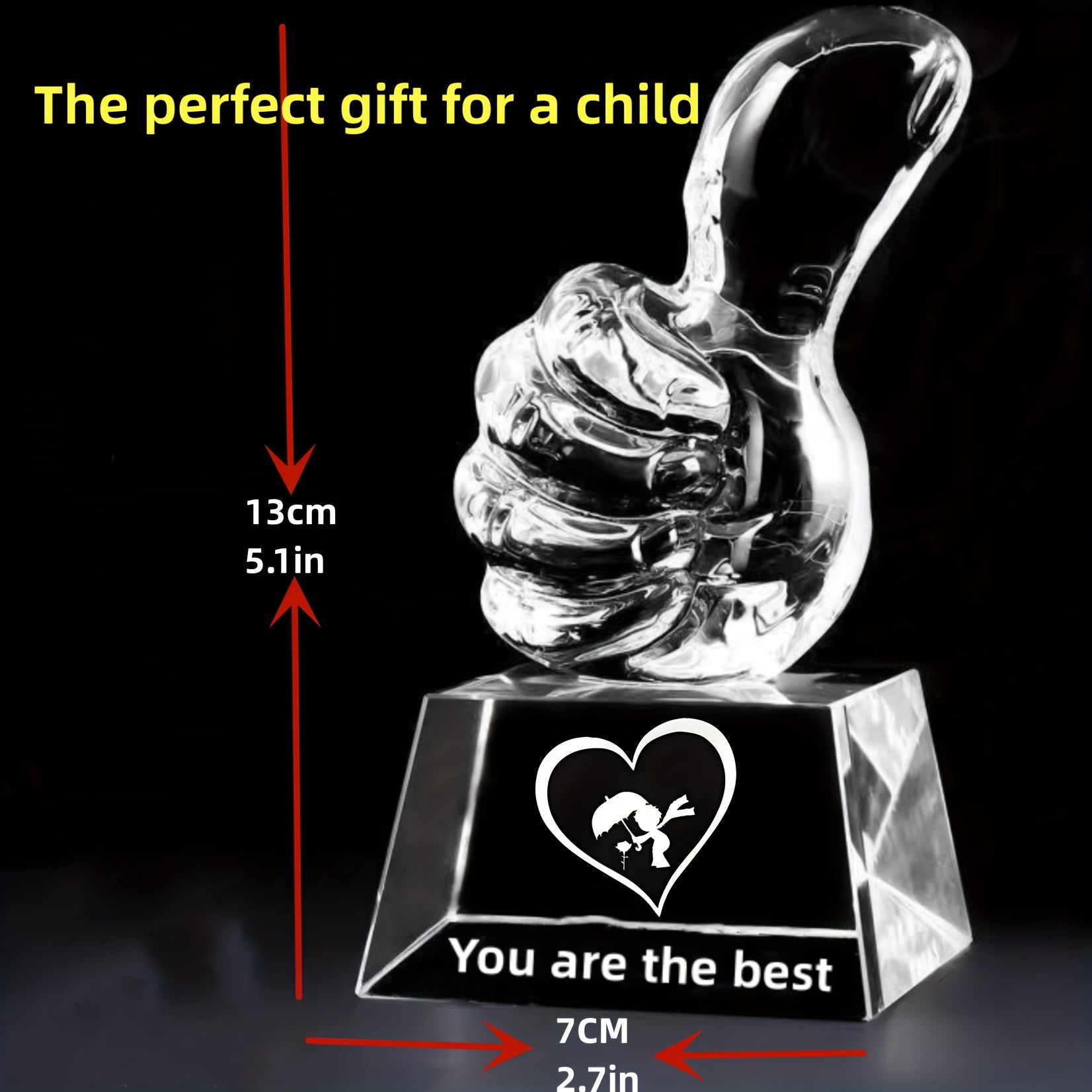 Personalized Crystal Sports Trophy for Winners