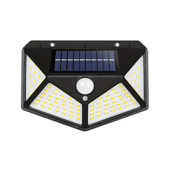 100LED Solar Wall Lamp Outdoor Waterproof Garden Light
