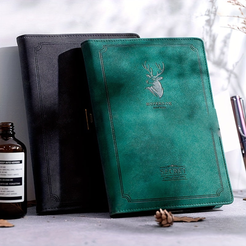 A5 Soft Leather Deer Head Notebook