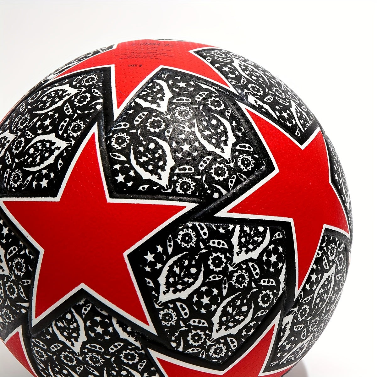 Size 5 Soccer Ball Training Competition Pu Leather Football With Needle
