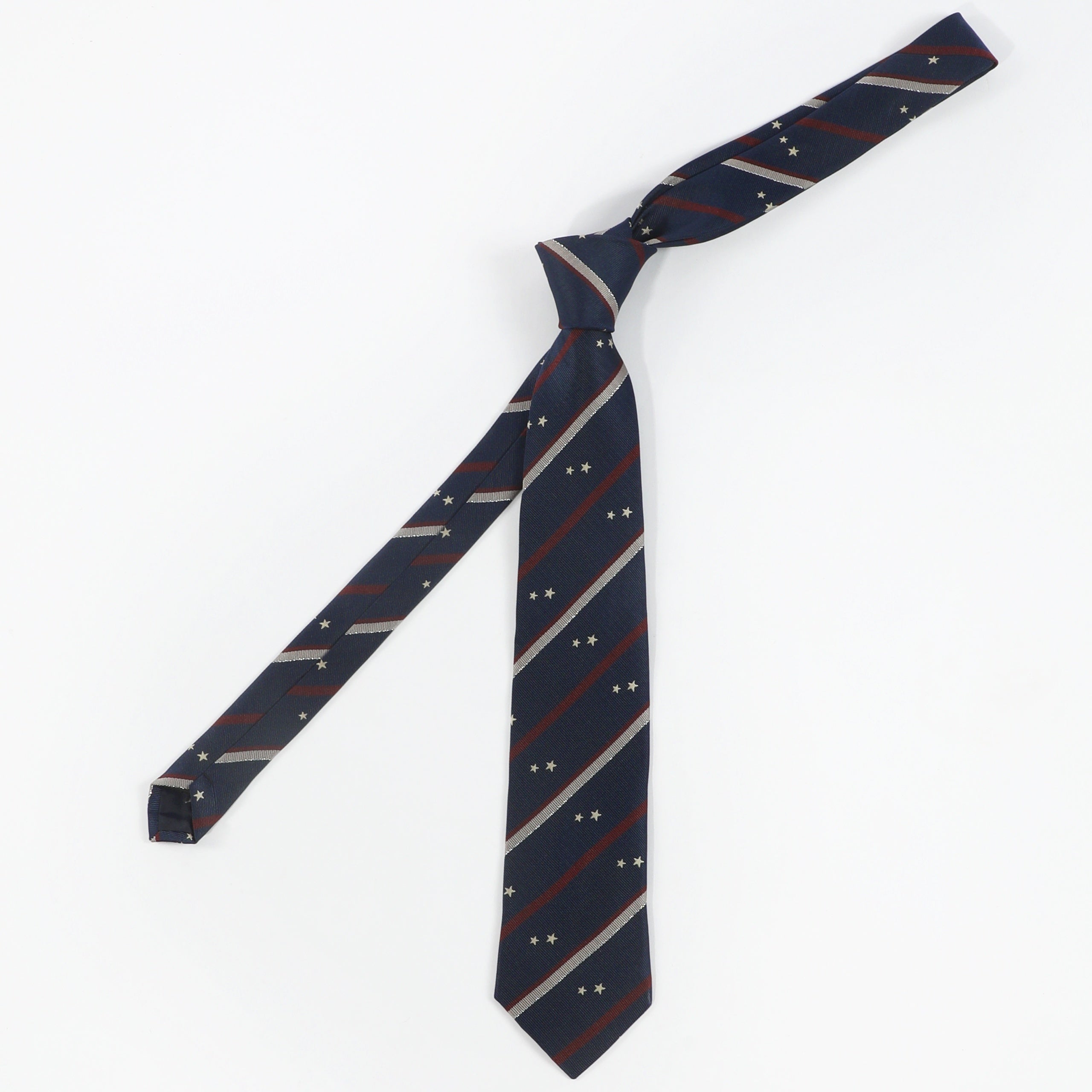 Men's Business Neckties Striped Small Star Print Tie Daily Accessories