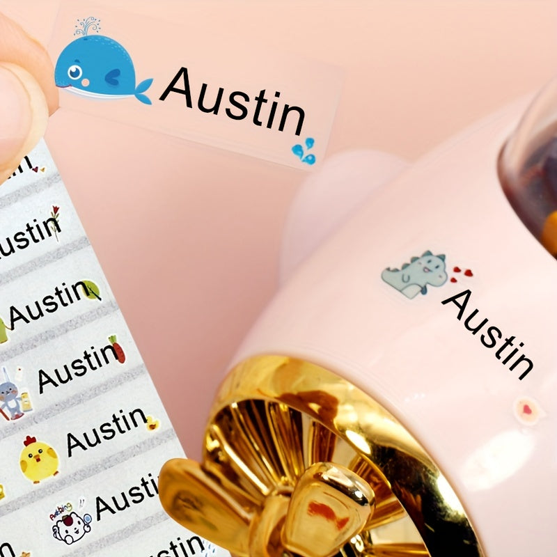 Custom Name Sticker Waterproof Office School Supplies