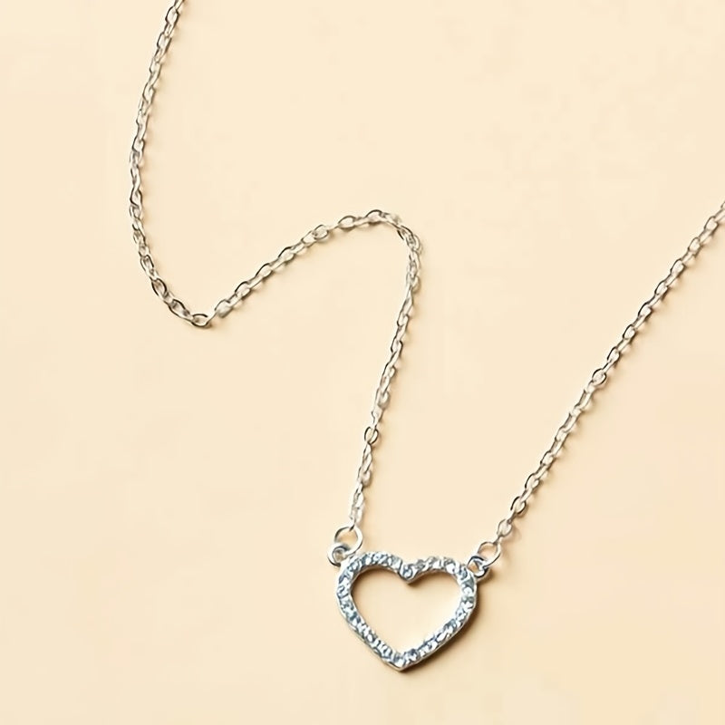 Heart Pendant Necklace Chain Wedding Anniversary Gift