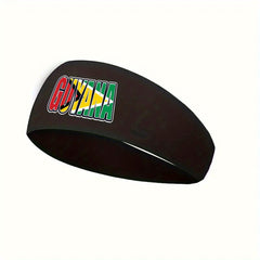 Guyana Flag Headbands for Men Athletic Non Slip Workout Headbands