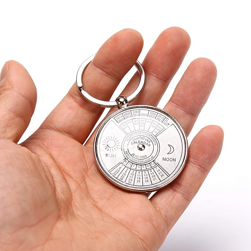 Mini Unique 50 Years Perpetual Calendar Key Chain