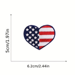 Men's Independence Flag Baseball Cloth Stickers