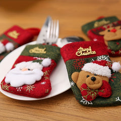 Christmas Decoration Supplies Restaurant Table Decorations Cutlery Covers