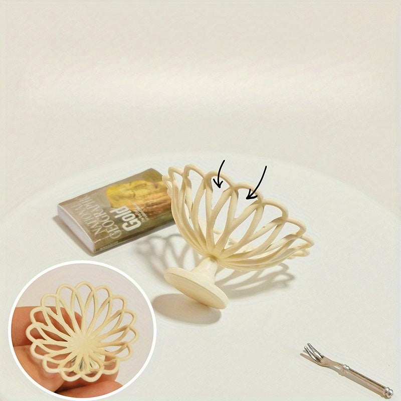 Dollhouse Tall Fruit Plate Toy Scene Model Dollhouse Accessories