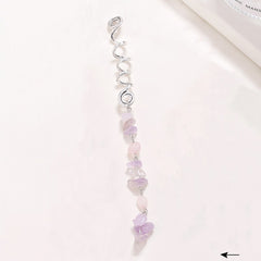 Colorful Stone Tassel Hair Jewelry for Braids Crystal Accessories for Women