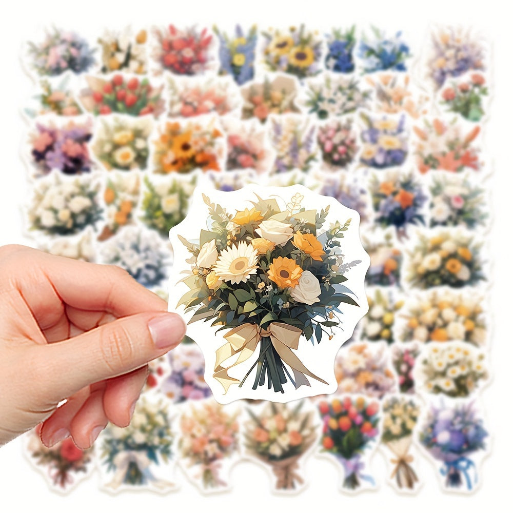 60pcs Confession Bouquet Graffiti Stickers Laptop Water Cup Decor