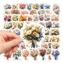 60pcs Confession Bouquet Graffiti Stickers Laptop Water Cup Decor