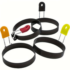 Stainless Steel Nonstick Egg Ring Set - Anti-Scalding Mold for Pancakes Cooking