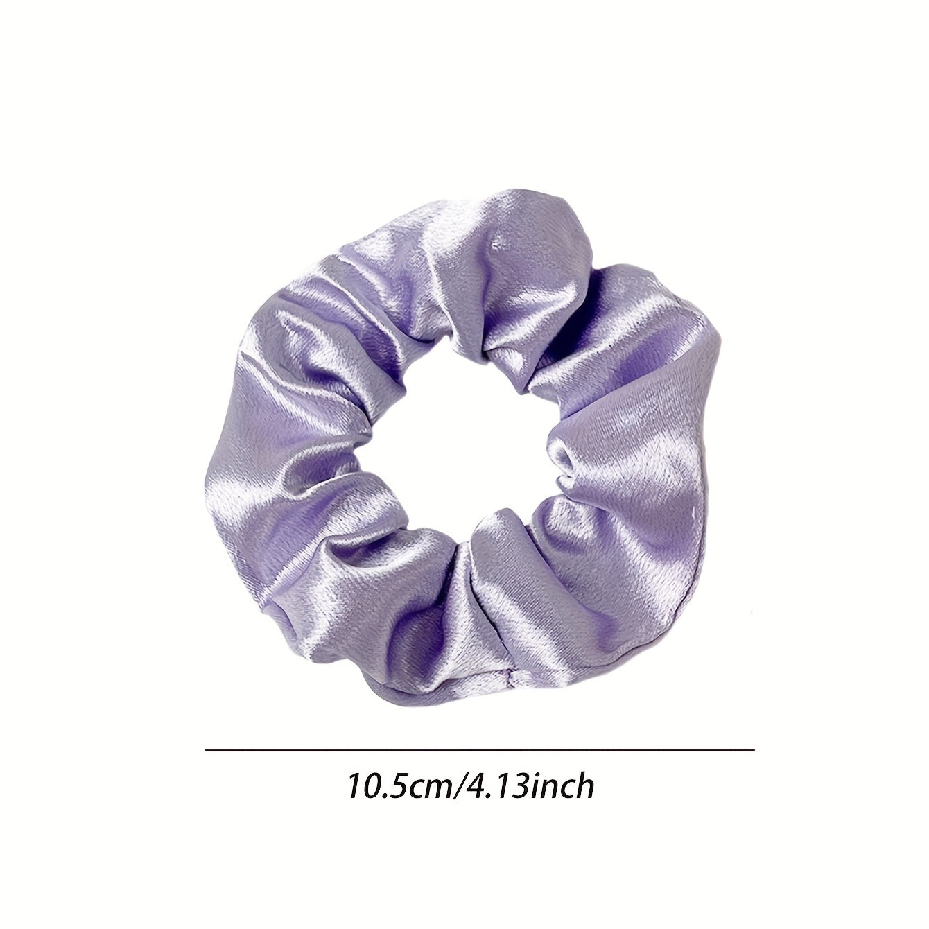 6pcs Satin Scrunchies Hair Tie Style Hair Rope Ponytail Holder Women Girls