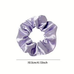 6pcs Satin Scrunchies Hair Tie Style Hair Rope Ponytail Holder Women Girls