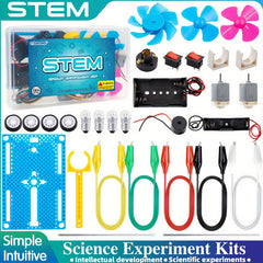 Bulbs Box & Motor Kit Science Experiment with Lamp Holder Switch Buzzer