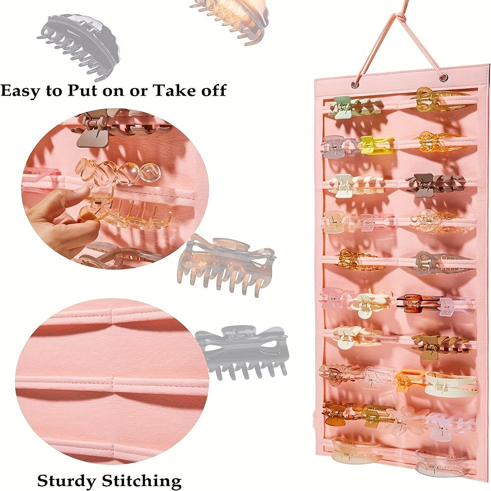 Hair Claw Clips Organizer 10 Layers Large Hair Clip Storage Holder