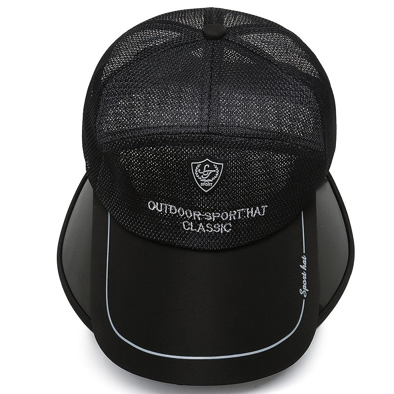 Summer Sunscreen Baseball Cap Mesh Trucker Hat Women Adjustable Sports Hat