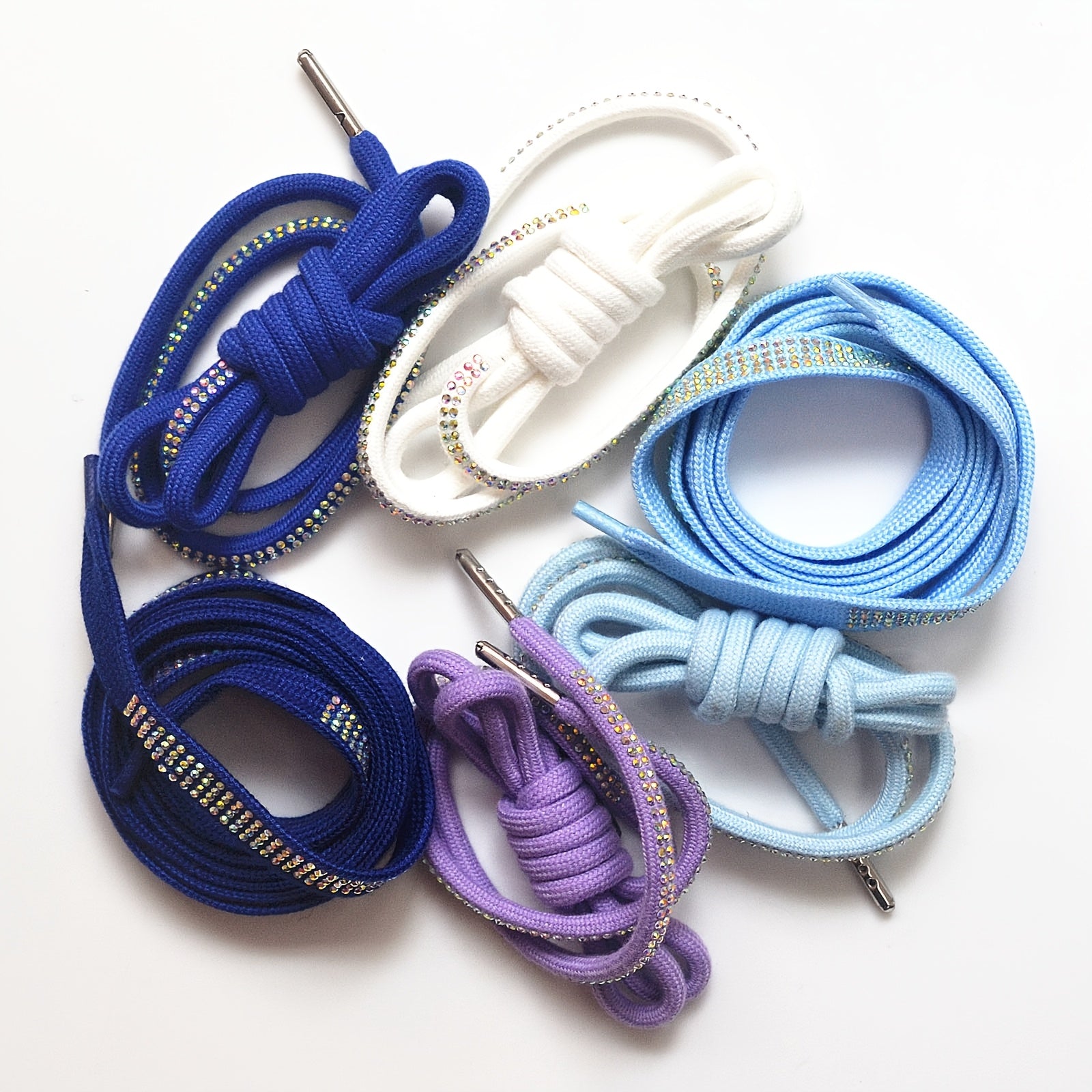 Crystal Embroidered Rope Hoodie Drawstring DIY Accessory