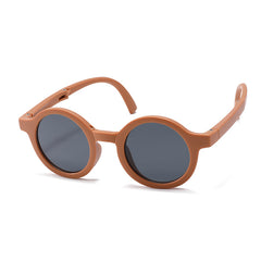 Round Frame Foldable Sunglasses UV Protection Decorative Accessories