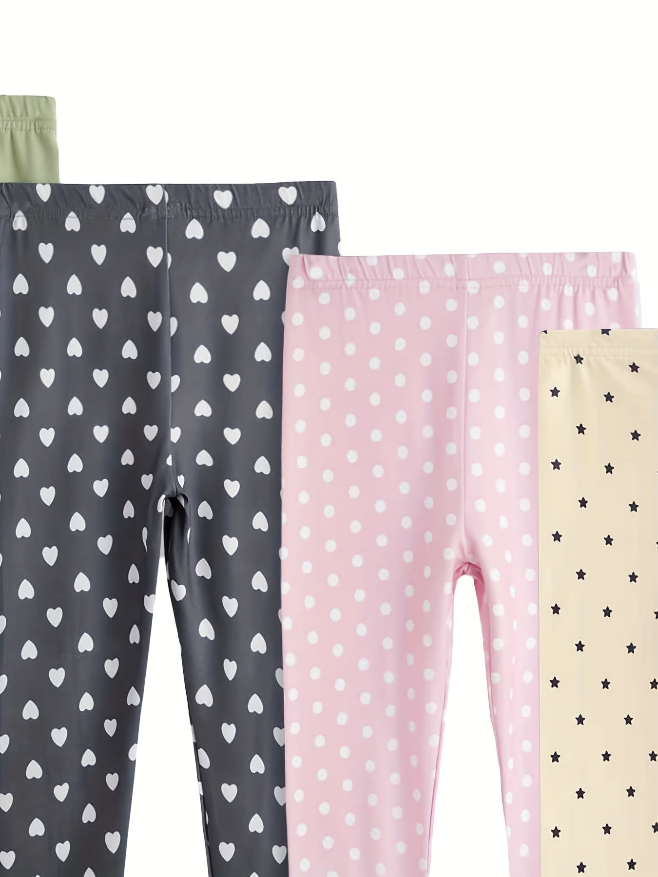 4pcs Girls Comfortable Leggings Under Layer Pants Kids Summer Clothes