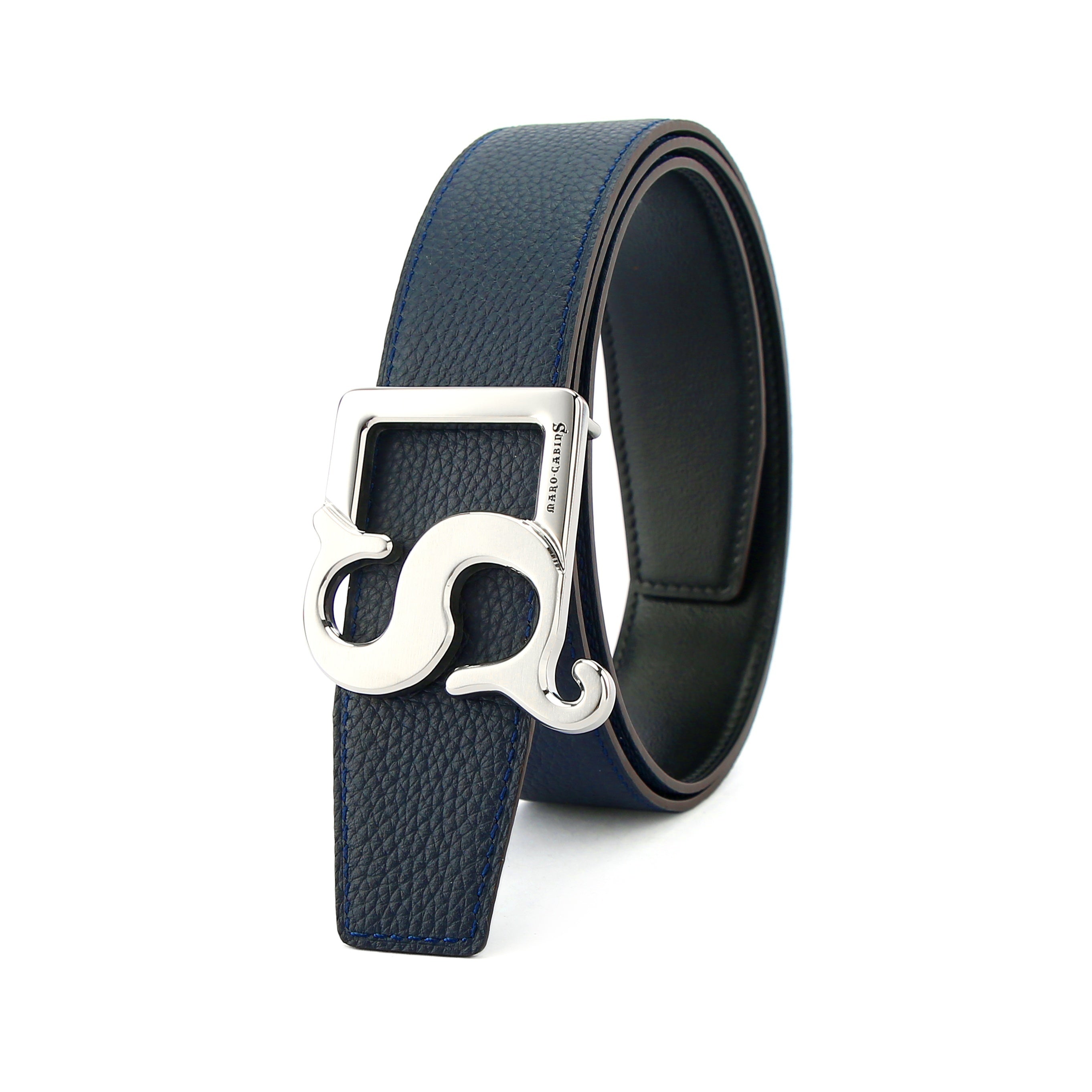 Men's Leather Belt S Metal Buckle Belt for Pants Jeans