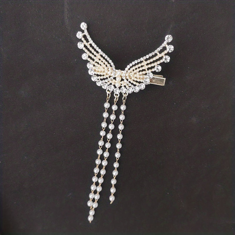 Angel Wings Tassel Hair Clips for Women and Girls