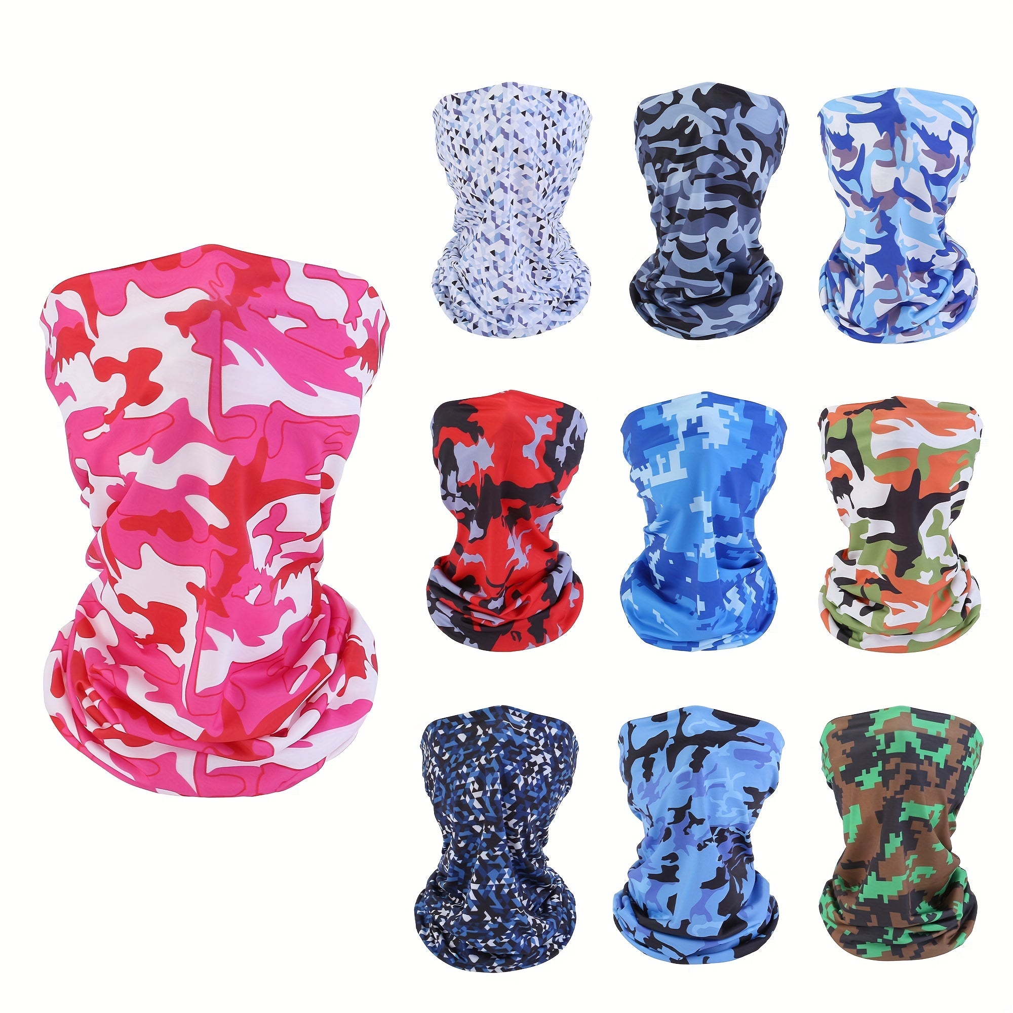 Ice Silk Cycling Mask Windproof Sunscreen Neck Gaiter