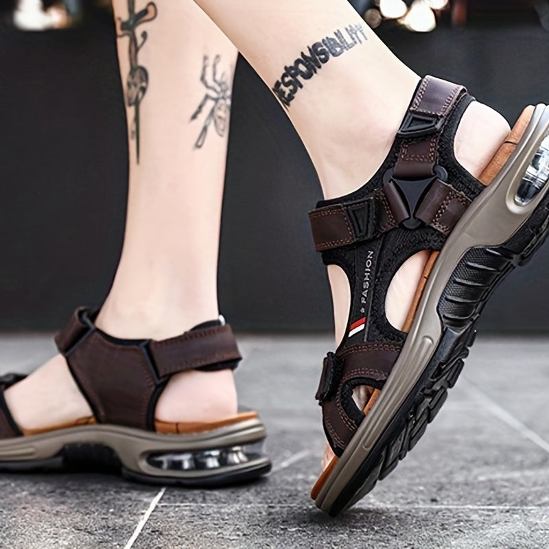 Men's Open Toe Sandals Durable Non Slip Outdoor Hiking Trekking Sandals