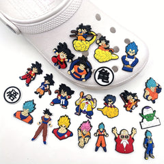 17PCS Cartoon Anime Shoe Charms Clogs Shoes Accessories Shoe Decoration