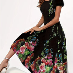  Floral Print Maxi Dress