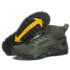 Men's Hiking Shoes Breathable Durable Anti-skid Lace Up Shoes
