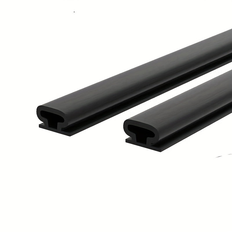 1pc Silicone Rubber Sealing Strip Door Window Weather Stripping Self-adhesive