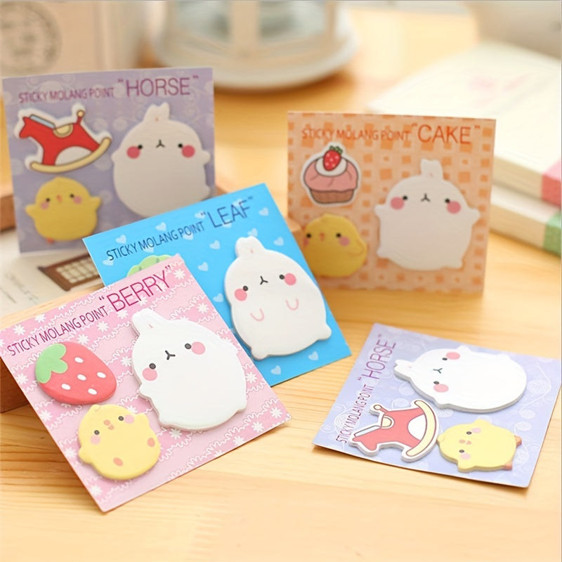 Cute Little Fat Rabbit Sticky Note Pad