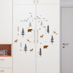 3pcs AHANDMAKER Forest Animal Stencils Set Wildlife Painting Templates