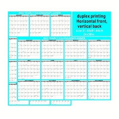 Reversible Adhesive Wall Calendar 24x36in