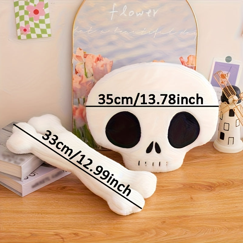 Halloween Skull Plush Pillow Decoration Sofa Cushion
