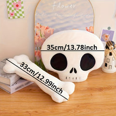Halloween Skull Plush Pillow Decoration Sofa Cushion