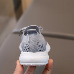 Solid Woven Shoes for Girls Lightweight Non-slip Sneakers All Seasons