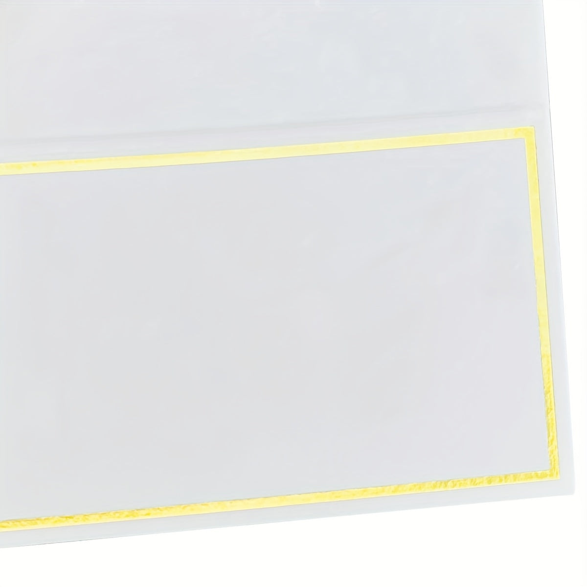 30pcs Small Place Cards with Golden Foil Border for Table Arrangement