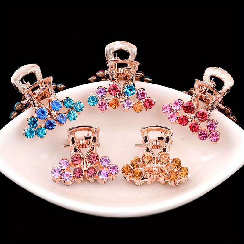 Rhinestone Butterfly Hair Claw Clip Non Slip Grip Hair Jaw Clip