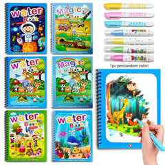 Montessori Sensory Water Drawing Book for Kids