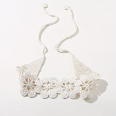 Hollow Crochet Hair Scarf Weaving Headband Hair Bundle