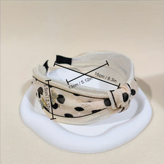 Cross Knotted Headband Rhinestone Butterfly Hair Band