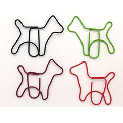 24pcs Animal Series Paper Clips Colorful Puppy Bookmark Clip