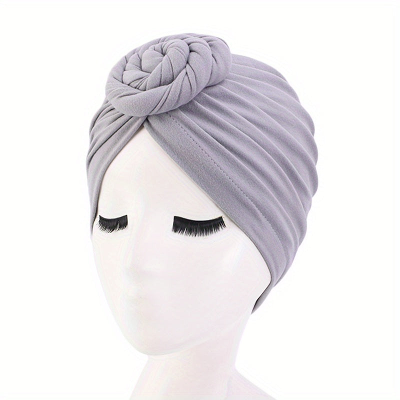 Twist Braided Hair Scarf Turban Cap Chemo Hats