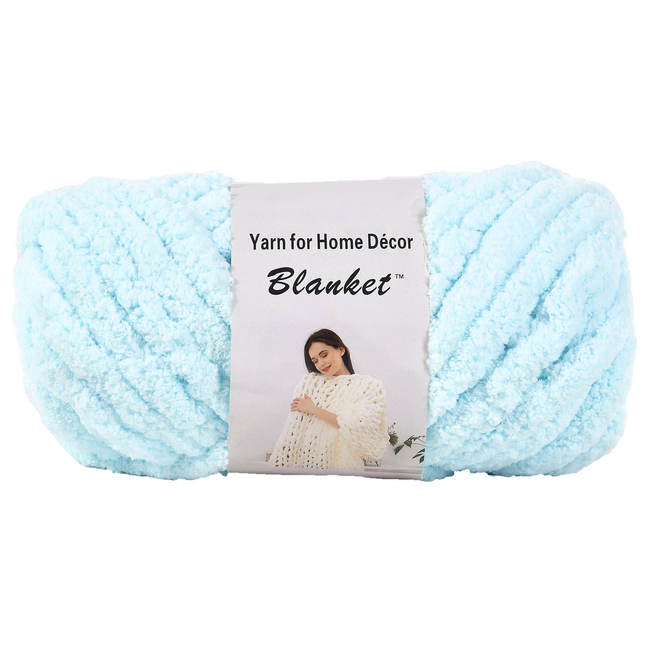 24 Yards Chunky Chenille Yarn for Knitting DIY Blanket Cushion Home Decor