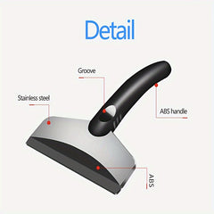 1pc Car Ice Scraper Snow Shovel Stainless Steel Car Windshield Snow Remover