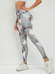 Women's Printed High Waist Butt Lifting Pants for Running & Yoga